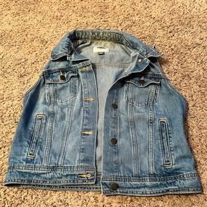 Old Navy denim jacket vest